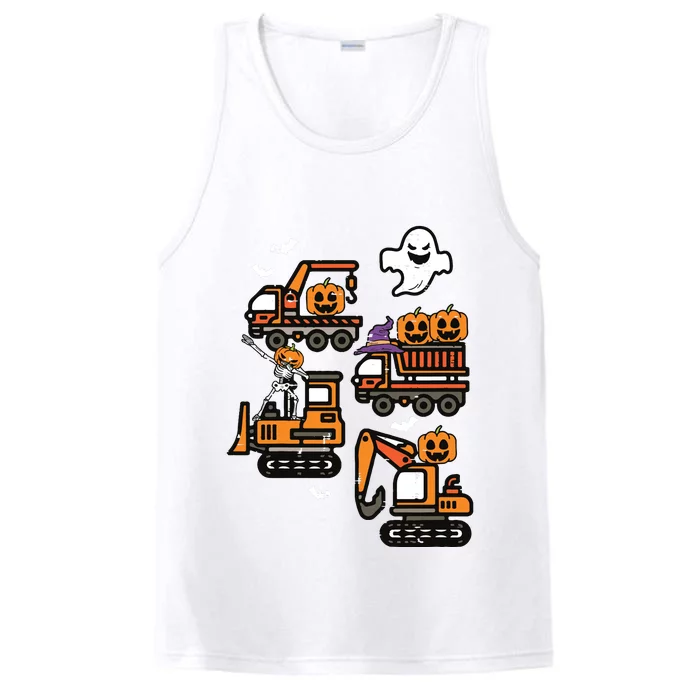 Kids Spooky Construction Trucks Halloween Costume Boy Performance Tank