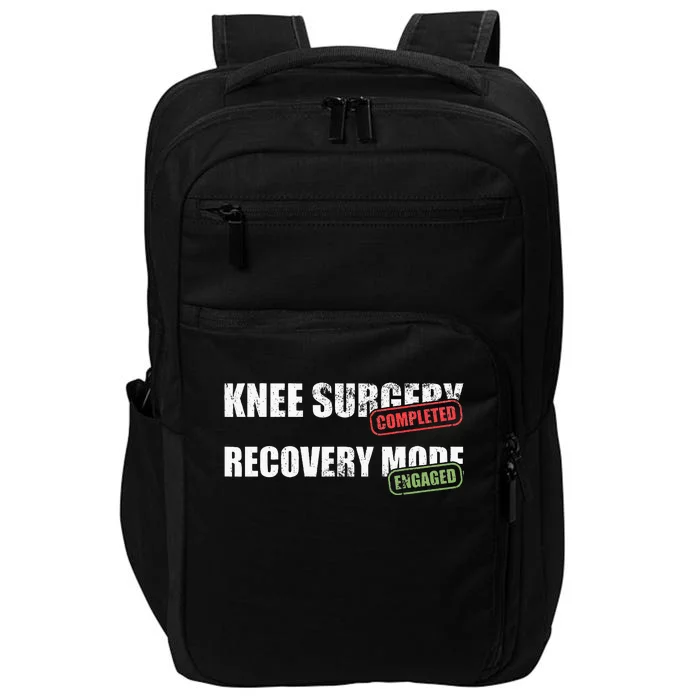 Knee Surgery Completed Recovery Mode Knee Replacement Impact Tech Backpack