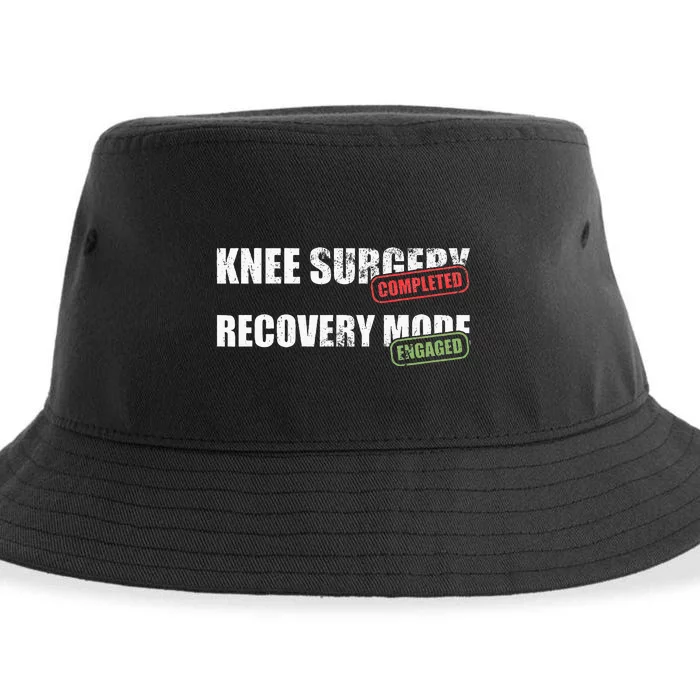 Knee Surgery Completed Recovery Mode Knee Replacement Sustainable Bucket Hat