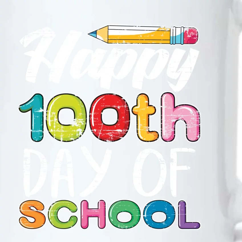 Kindergarten School Drawing Gift 100 Days Of School Gift Black Color Changing Mug