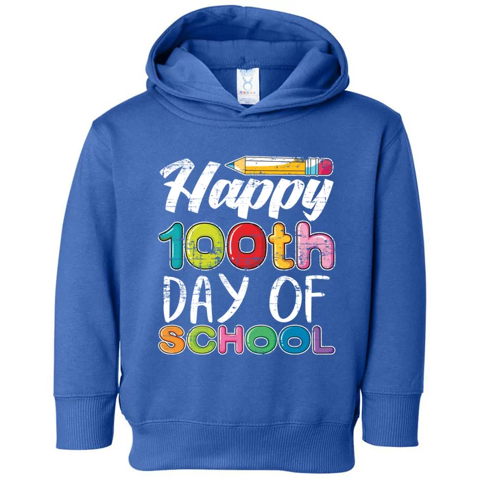 Kindergarten School Drawing Gift 100 Days Of School Gift Toddler Hoodie