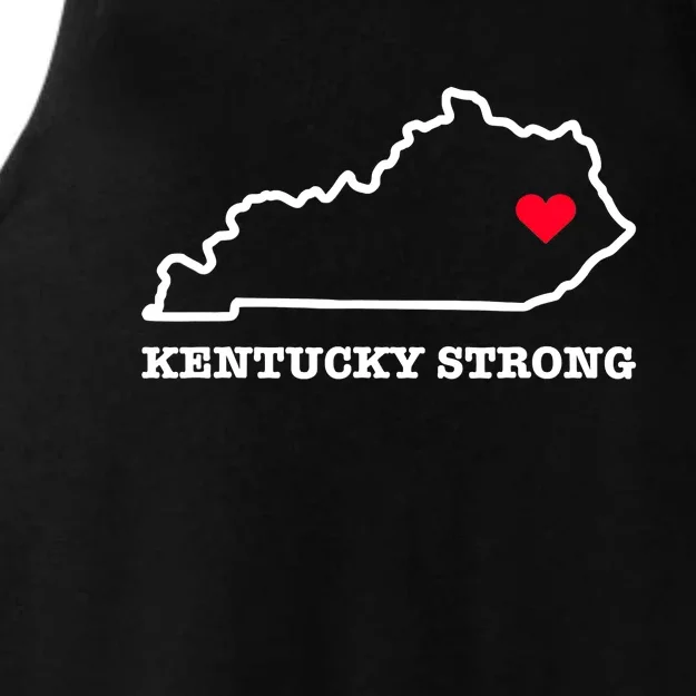 Kentucky Strong Eastern Kentucky Has My Heart Ladies Tri-Blend Wicking Tank