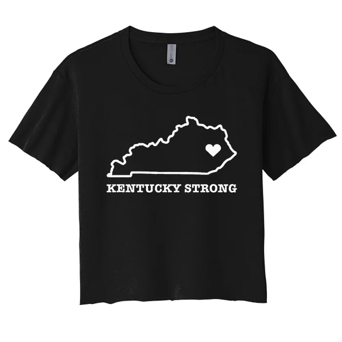 Kentucky Strong Eastern Kentucky Has My Heart Women's Crop Top Tee