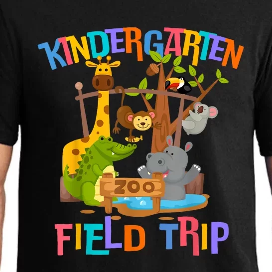 Kindergarten School Field Day Trip Squad 2024 Zoo Animal Pajama Set