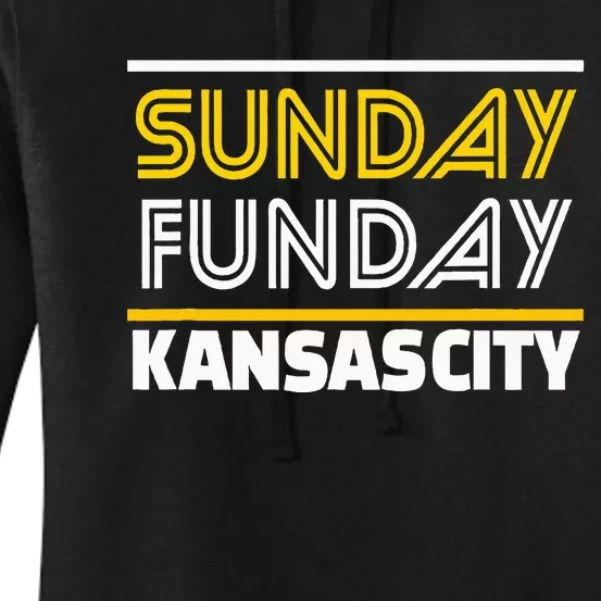 Kc Sunday Funday Kansas City Sunday Funday Women's Pullover Hoodie