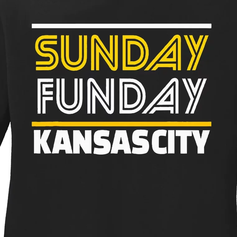 Kc Sunday Funday Kansas City Sunday Funday Ladies Long Sleeve Shirt