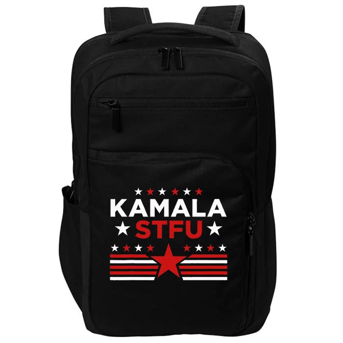 Kamala Stfu Funny Kamala Harris Usa Flag Impact Tech Backpack