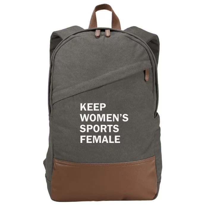 Keep Sports Female Cotton Canvas Backpack