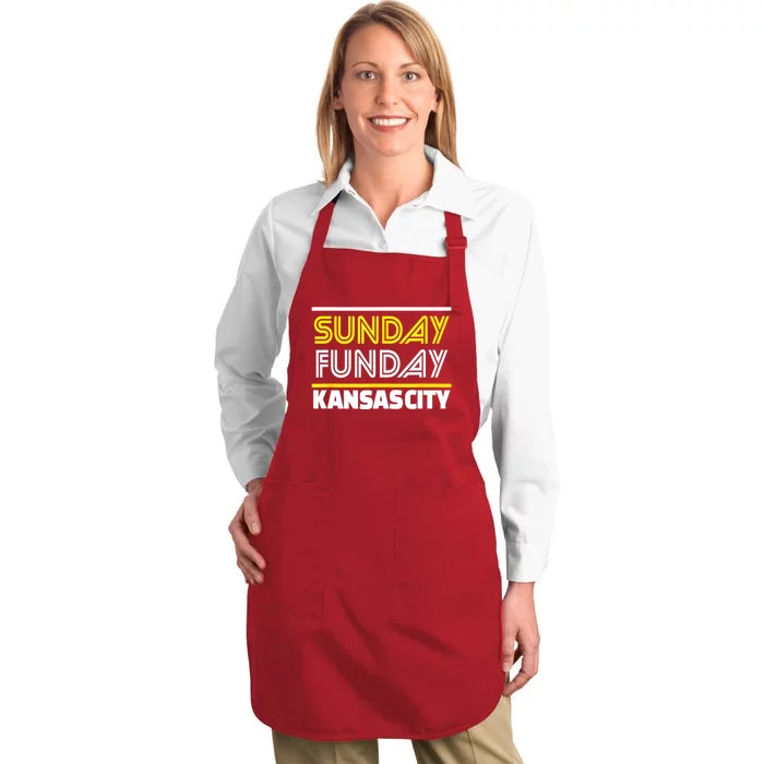 KC Sunday Funday Kansas City Sunday Funday Full-Length Apron With Pocket