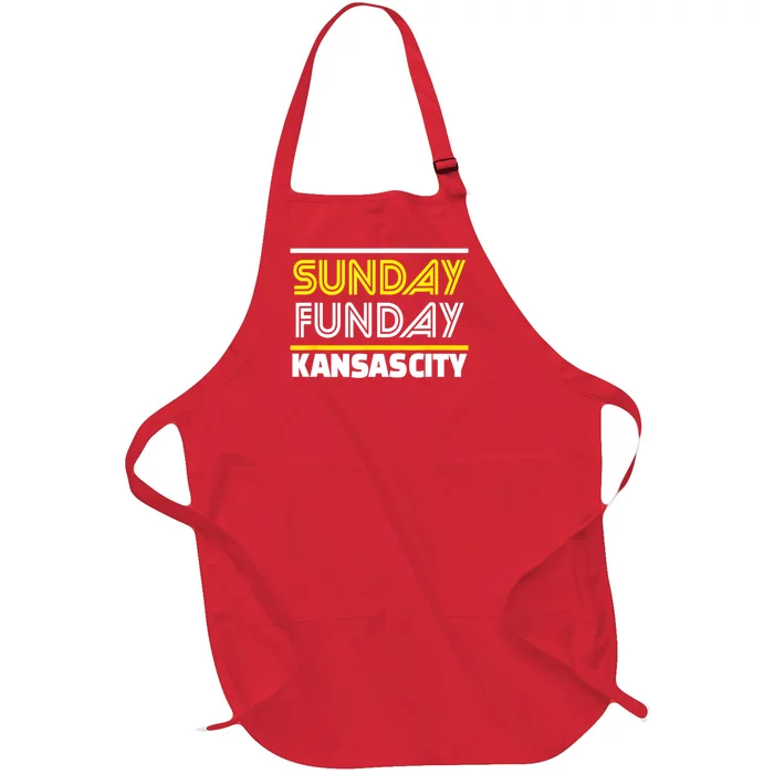 KC Sunday Funday Kansas City Sunday Funday Full-Length Apron With Pocket