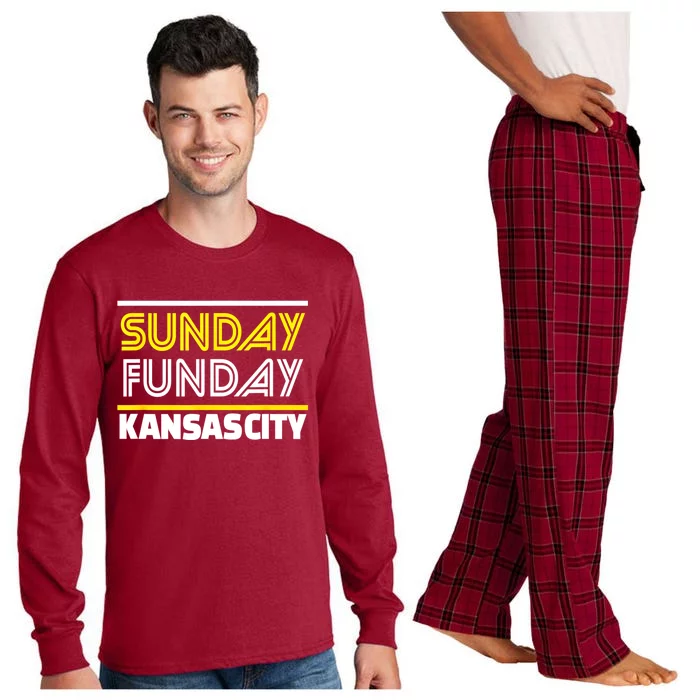 KC Sunday Funday Kansas City Sunday Funday Long Sleeve Pajama Set