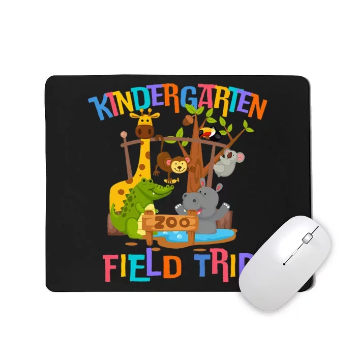 Kindergarten School Field Day Trip Squad 2024 Zoo Animal Mousepad