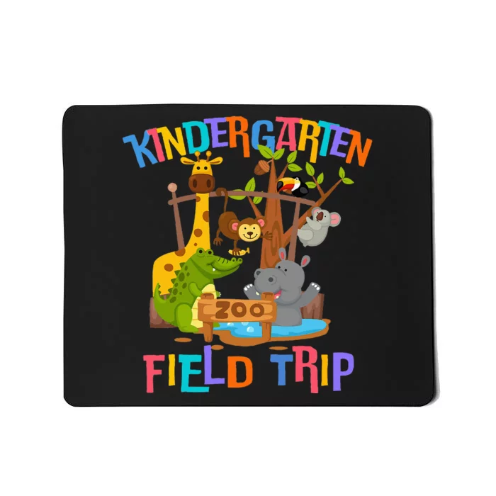 Kindergarten School Field Day Trip Squad 2024 Zoo Animal Mousepad