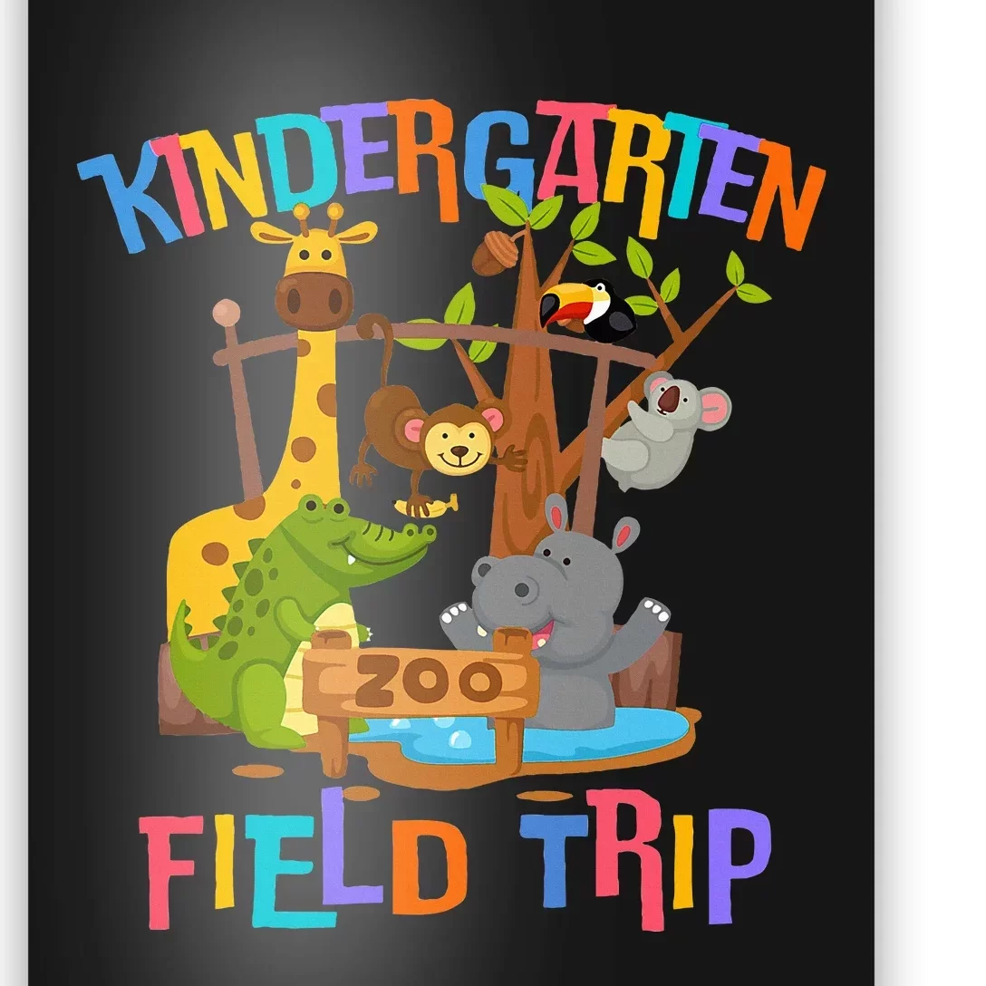 Kindergarten School Field Day Trip Squad 2024 Zoo Animal Poster