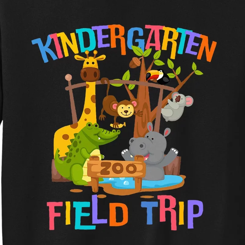 Kindergarten School Field Day Trip Squad 2024 Zoo Animal Tall Sweatshirt