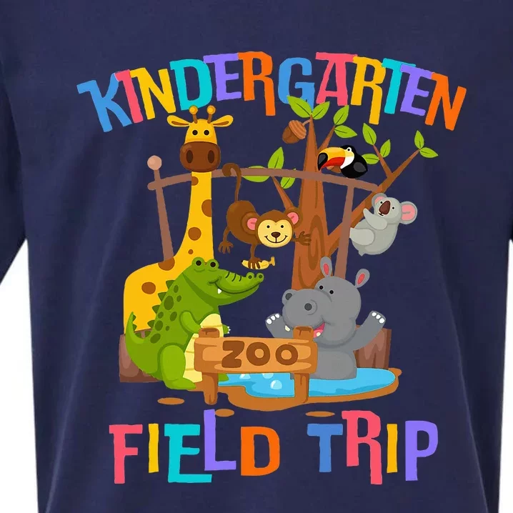 Kindergarten School Field Day Trip Squad 2024 Zoo Animal Sueded Cloud Jersey T-Shirt