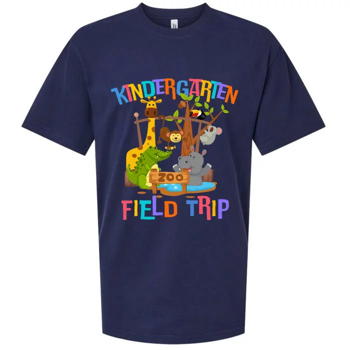 Kindergarten School Field Day Trip Squad 2024 Zoo Animal Sueded Cloud Jersey T-Shirt