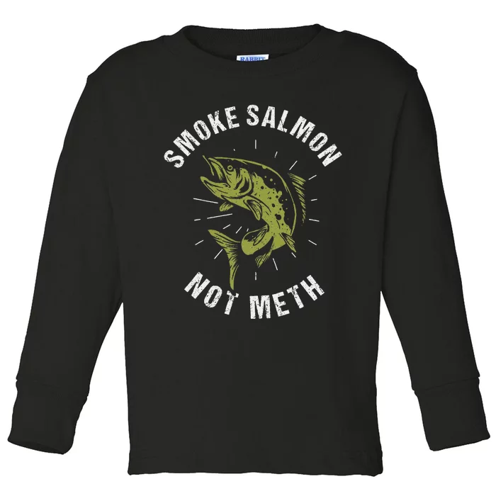 King Salmon Fishing Fisherman Toddler Long Sleeve Shirt