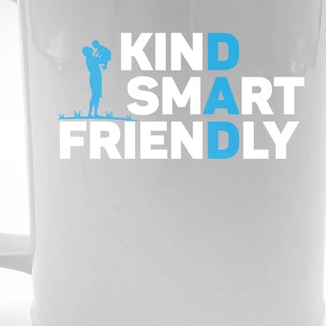 Kind Smart Friendly Dad Papa Best Daddy Ever Fathers Day Cute Gift Front & Back Beer Stein