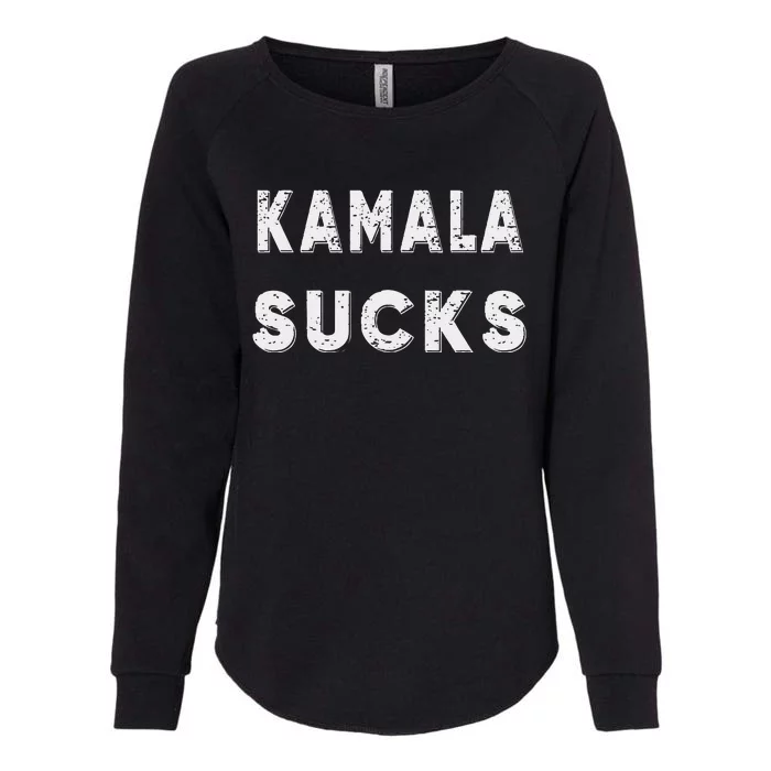 Kamala Sucks Funny Kamala Harris Sucks Womens California Wash Sweatshirt