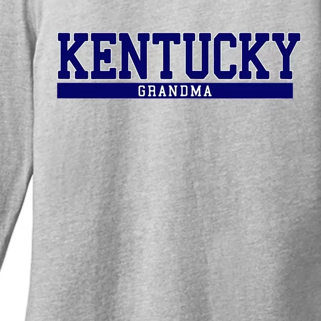 Kentucky State Grandma Sports Womens CVC Long Sleeve Shirt