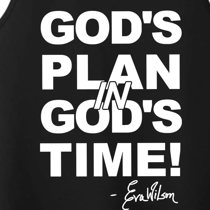 Klever Shirtz GodS Plan In GodS Time Performance Tank