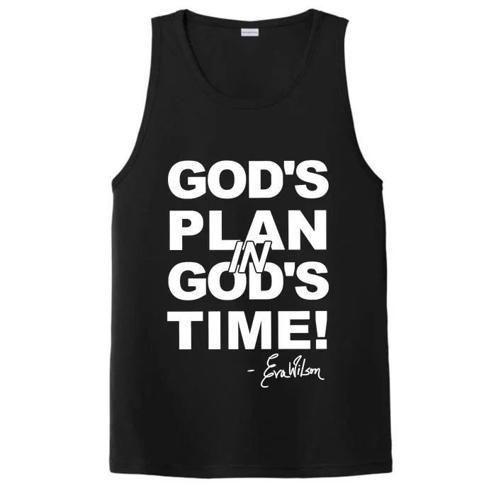 Klever Shirtz GodS Plan In GodS Time Performance Tank