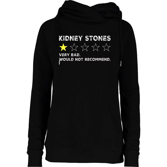 Kidney Stones Get Well Soon Recovery Womens Funnel Neck Pullover Hood