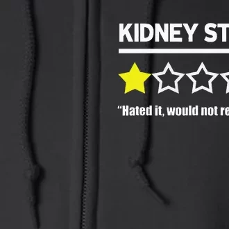 Kidney Stones Get Well Soon Funny Recovery Souvenir Full Zip Hoodie