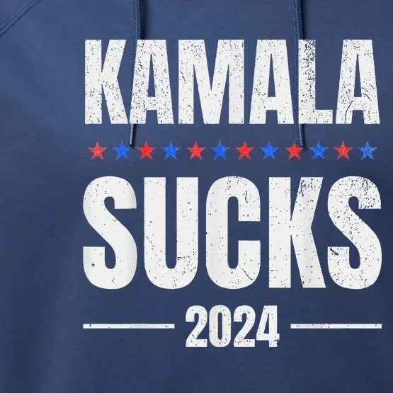 Kamala Sucks Harris President Election 2024 Trump Halloween Performance Fleece Hoodie