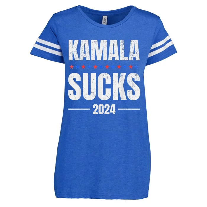 Kamala Sucks Harris President Election 2024 Trump Halloween Enza Ladies Jersey Football T-Shirt