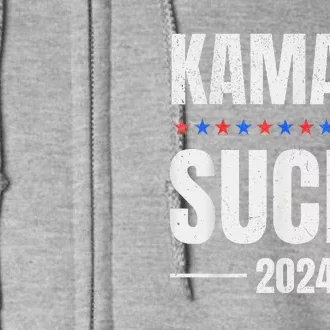 Kamala Sucks Harris President Election 2024 Trump Halloween Full Zip Hoodie