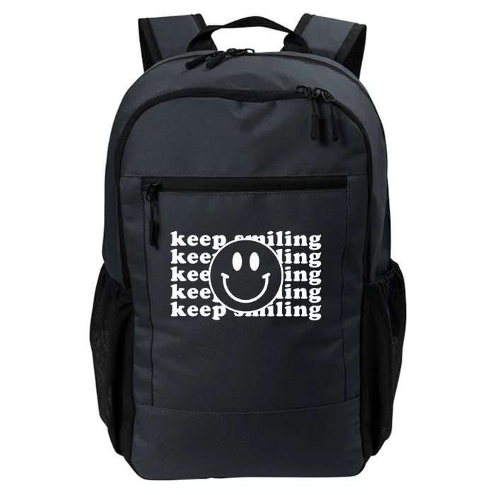 Keep Smiling Happy Face Daily Commute Backpack