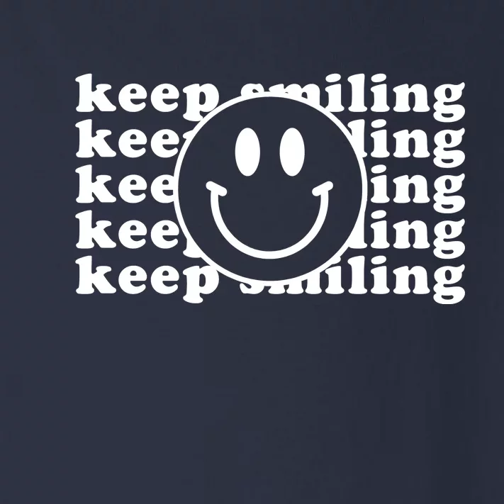 Keep Smiling Happy Face Toddler Long Sleeve Shirt