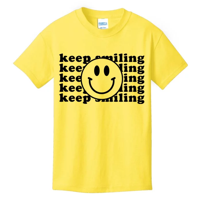 Keep Smiling Happy Face Kids T-Shirt