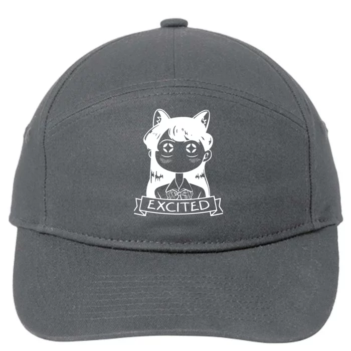 Komi San Is Excited 7-Panel Snapback Hat