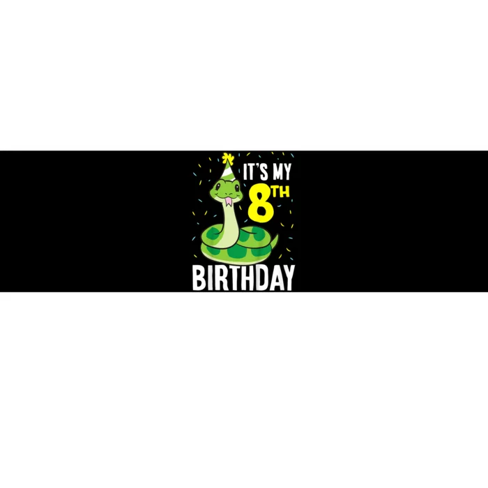 Kids Snakes Its My 8th Birthday 8 Year Old Birthday Bumper Sticker