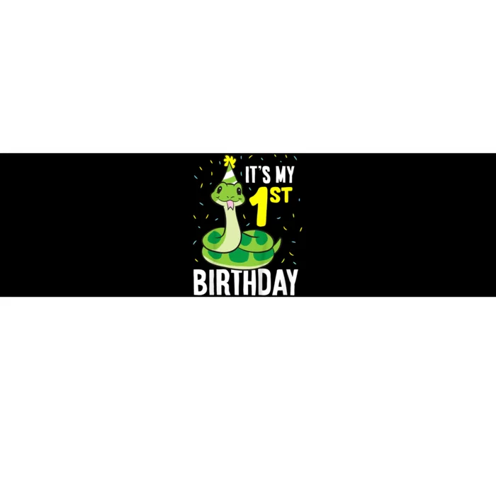 Kids Snakes Its My 1st Birthday 1 Year Old Birthday Bumper Sticker