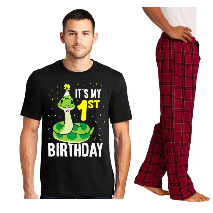 Kids Snakes Its My 1st Birthday 1 Year Old Birthday Pajama Set