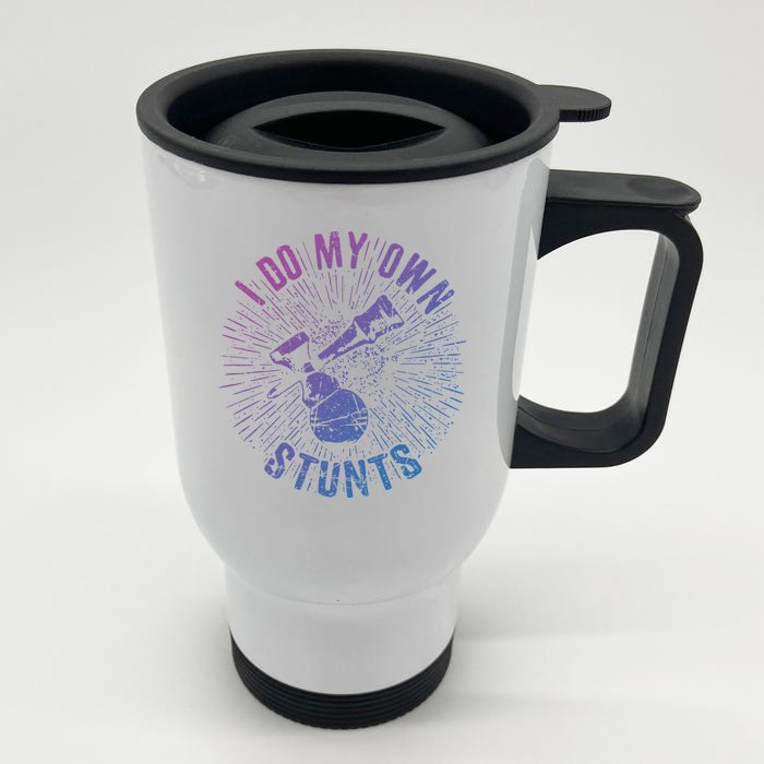 Kendama Stunts I Do My Own Spirit Of Kendama Cute Gift Front & Back Stainless Steel Travel Mug