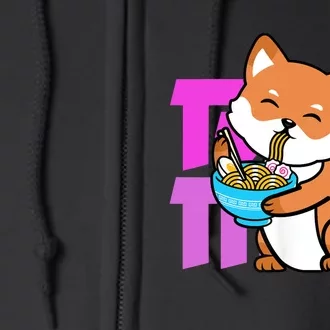 Kawaii Shiba Inu Ra Anime Neko Teen Full Zip Hoodie