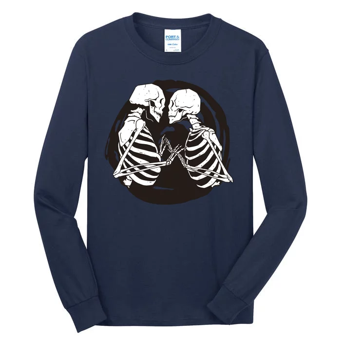 Kissing Skeletons In Love Tall Long Sleeve T-Shirt