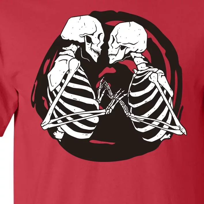 Kissing Skeletons In Love Tall T-Shirt