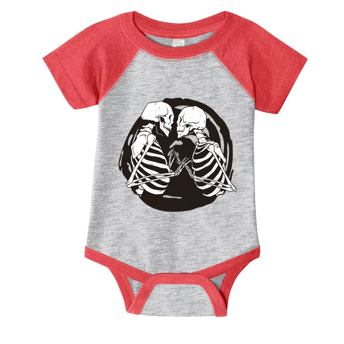 Kissing Skeletons In Love Infant Baby Jersey Bodysuit