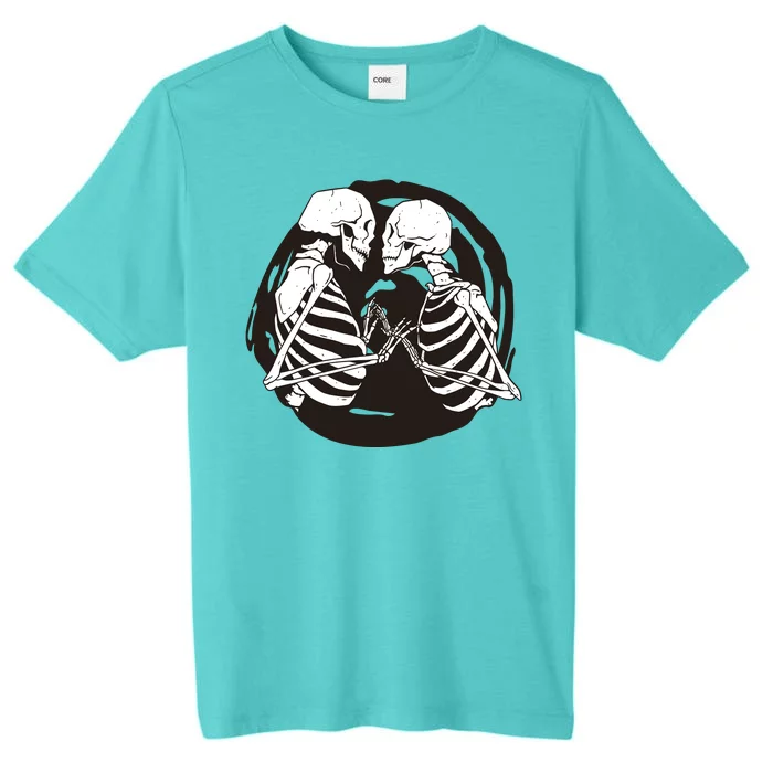 Kissing Skeletons In Love ChromaSoft Performance T-Shirt