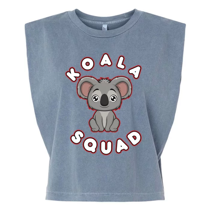 Koala Squad Ironic Koala Team Eucalyptus Cool Gift Garment-Dyed Women's Muscle Tee