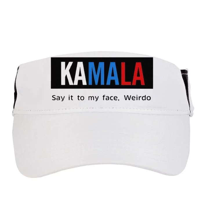 Kamala Say It To My Face Weirdo Adult Drive Performance Visor