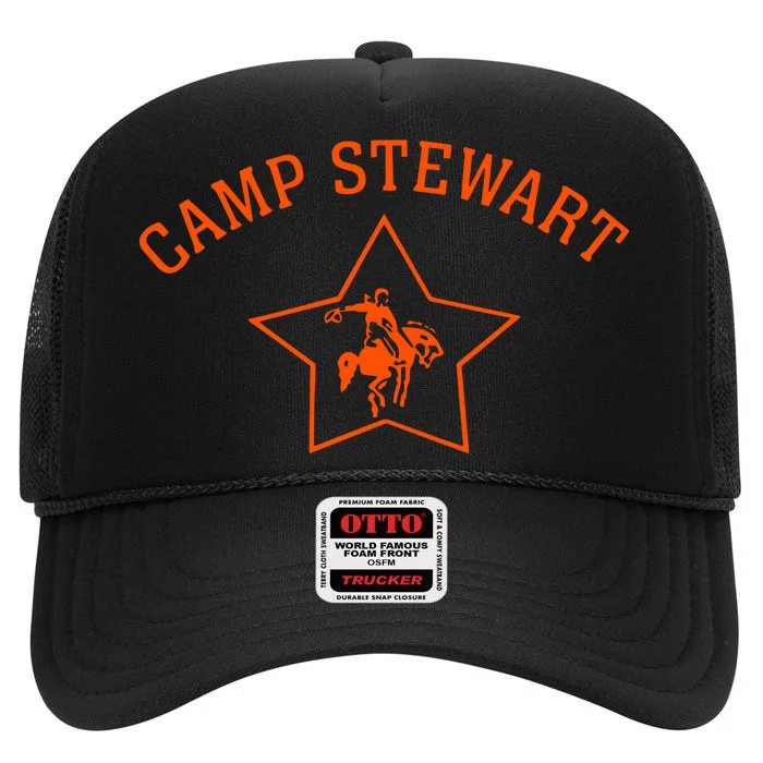 Kristen Stewart In A Camp Stewart High Crown Mesh Trucker Hat