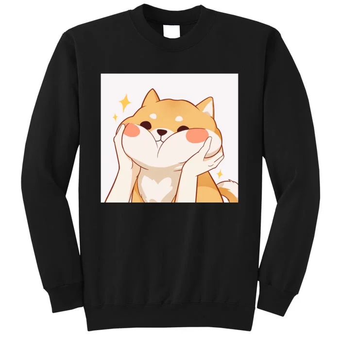 Kawaii Shiba Inu Tall Sweatshirt