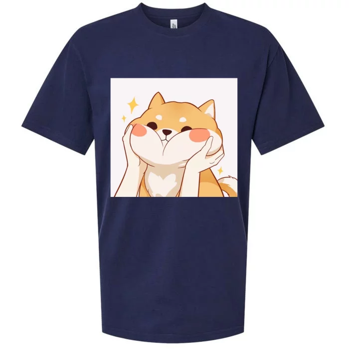 Kawaii Shiba Inu Sueded Cloud Jersey T-Shirt